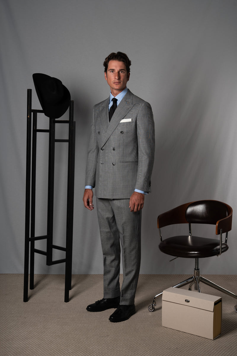 Wales Light Grey Wool Suit - Traje a medida BUND