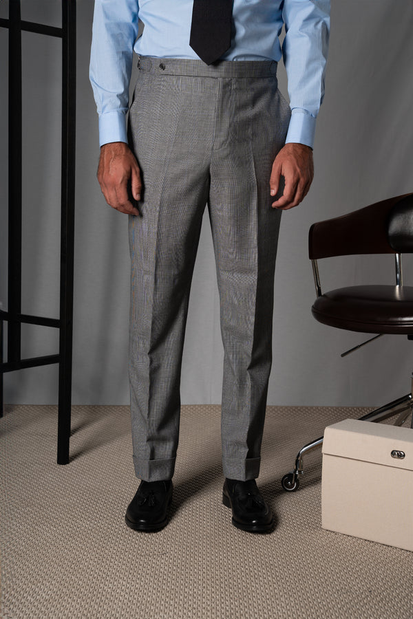 Wales Light Grey Wool Suit
