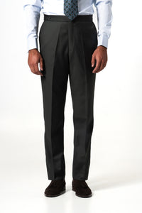 Plain Wool Dark Grey 3-Piece Suit