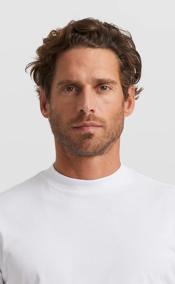White Hi-neck Cotton T-Shirt (Son of a Tailor)