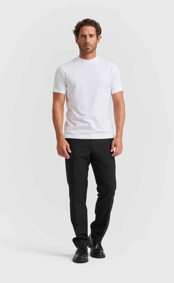 White Hi-neck Cotton T-Shirt (Son of a Tailor)