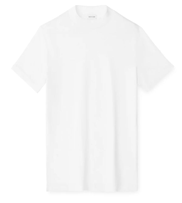White Hi-neck Cotton T-Shirt (Son of a Tailor)