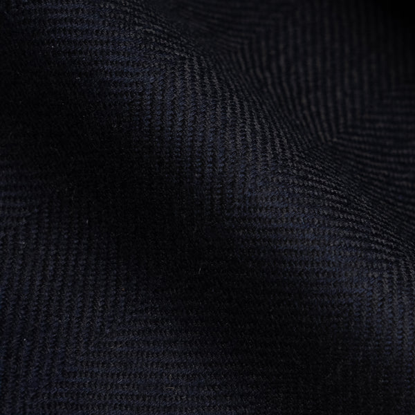 Herringbone Dark Navy Coat