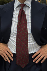 Corbata Amebas Burdeos