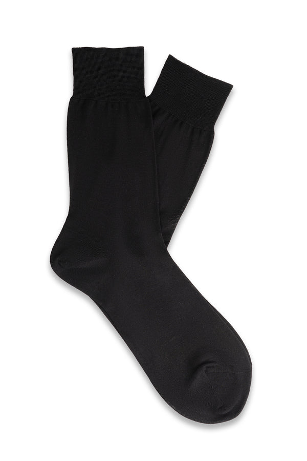 Black Short Plain Socks