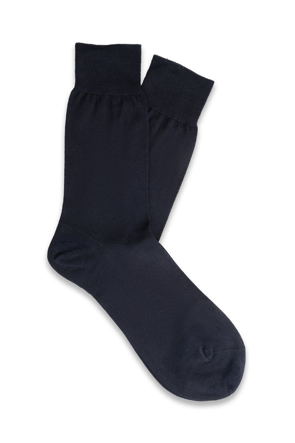 Blue Short Plain Socks