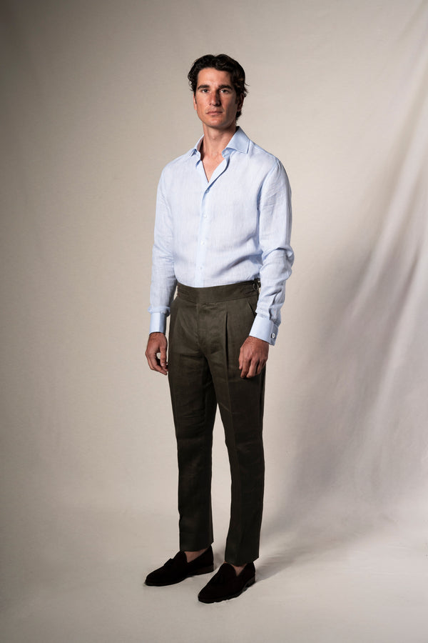 Light Blue Ceremony Linen Shirt