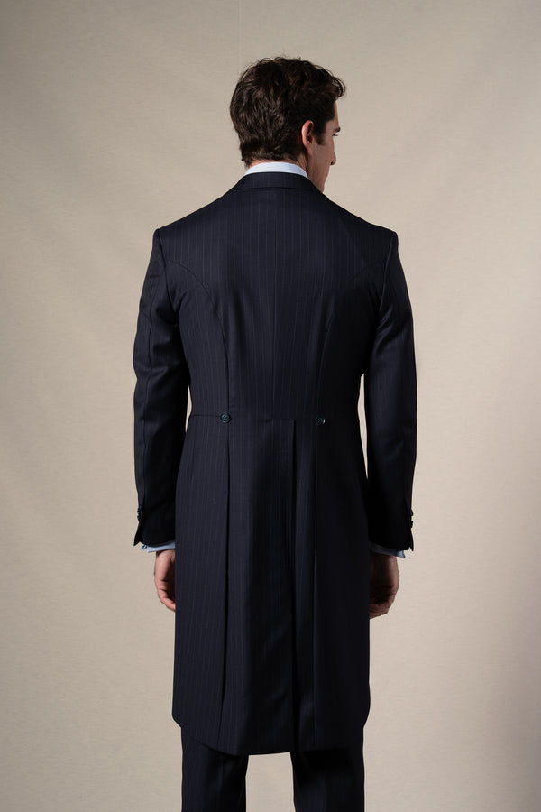 Navy Blue Pinstripe Morning Suit