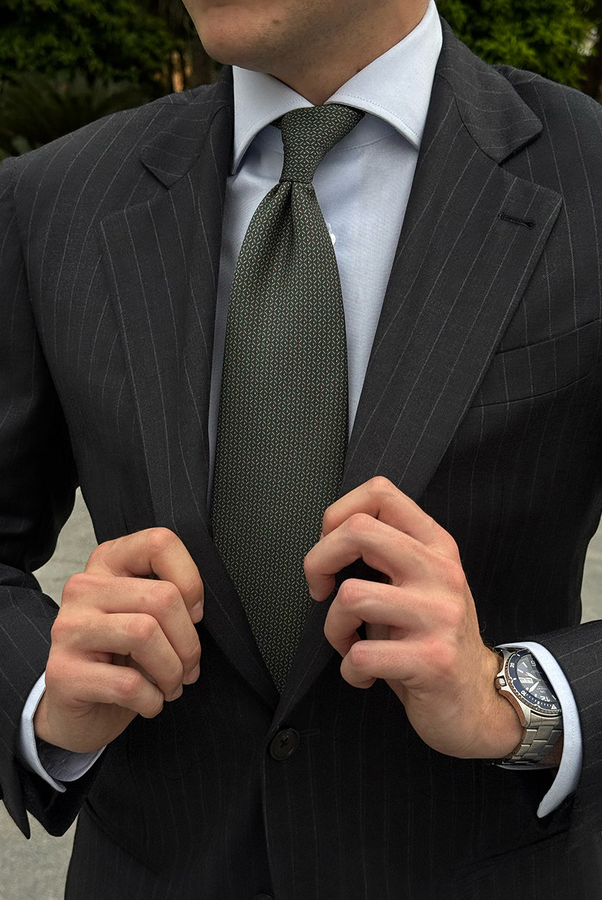 Diamond Ceremony Deep Green Tie