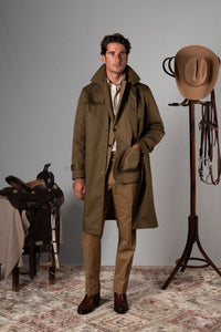 Brown Western Rain Coat - Abrigo a medida BUND