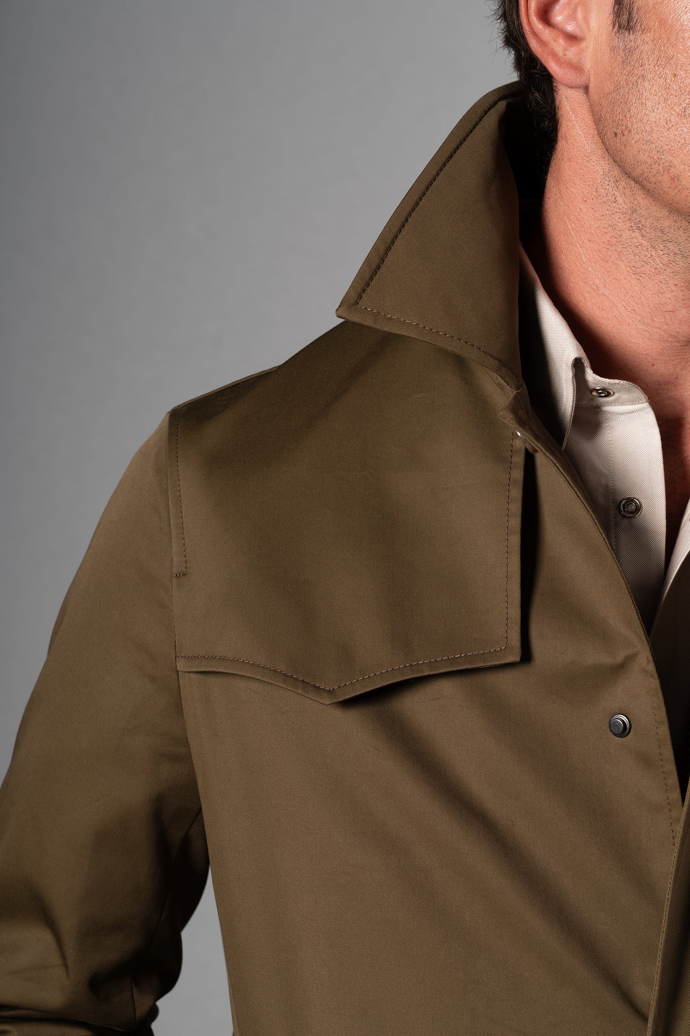 Brown Western Rain Coat - Abrigo a medida BUND
