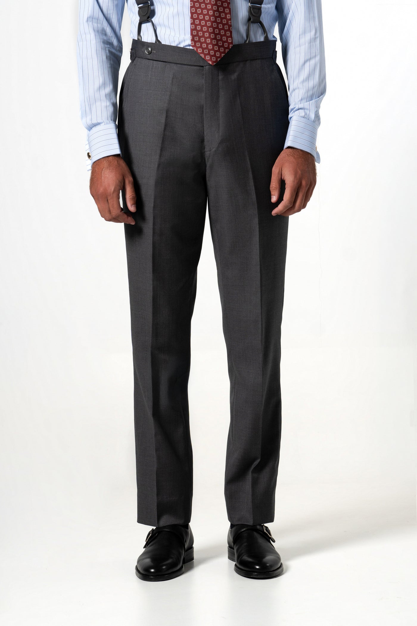 Plain Wool Light Grey Tailoring Pants