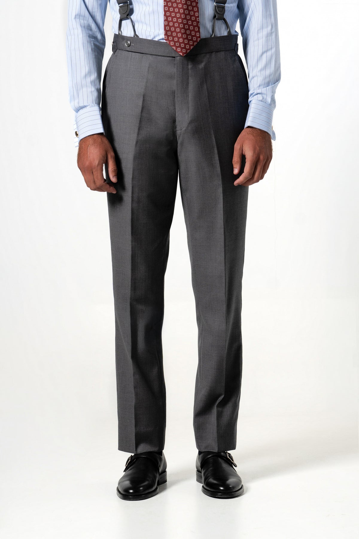 Plain Wool Light Grey Suit