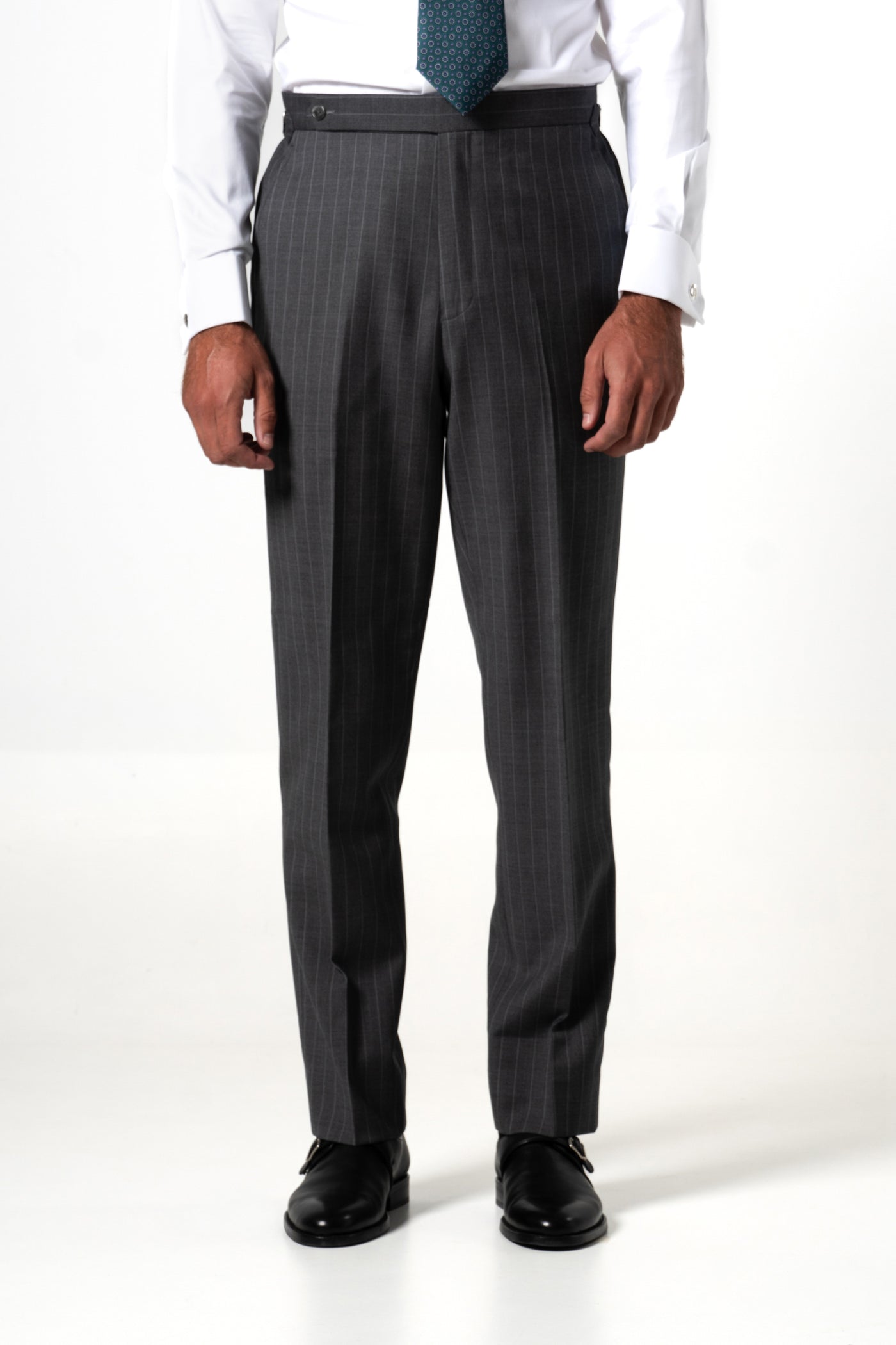 Stripes Wool Stone Grey Tailoring Pants