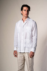 White Ceremony Guayabera Shirt - Camisa BUND