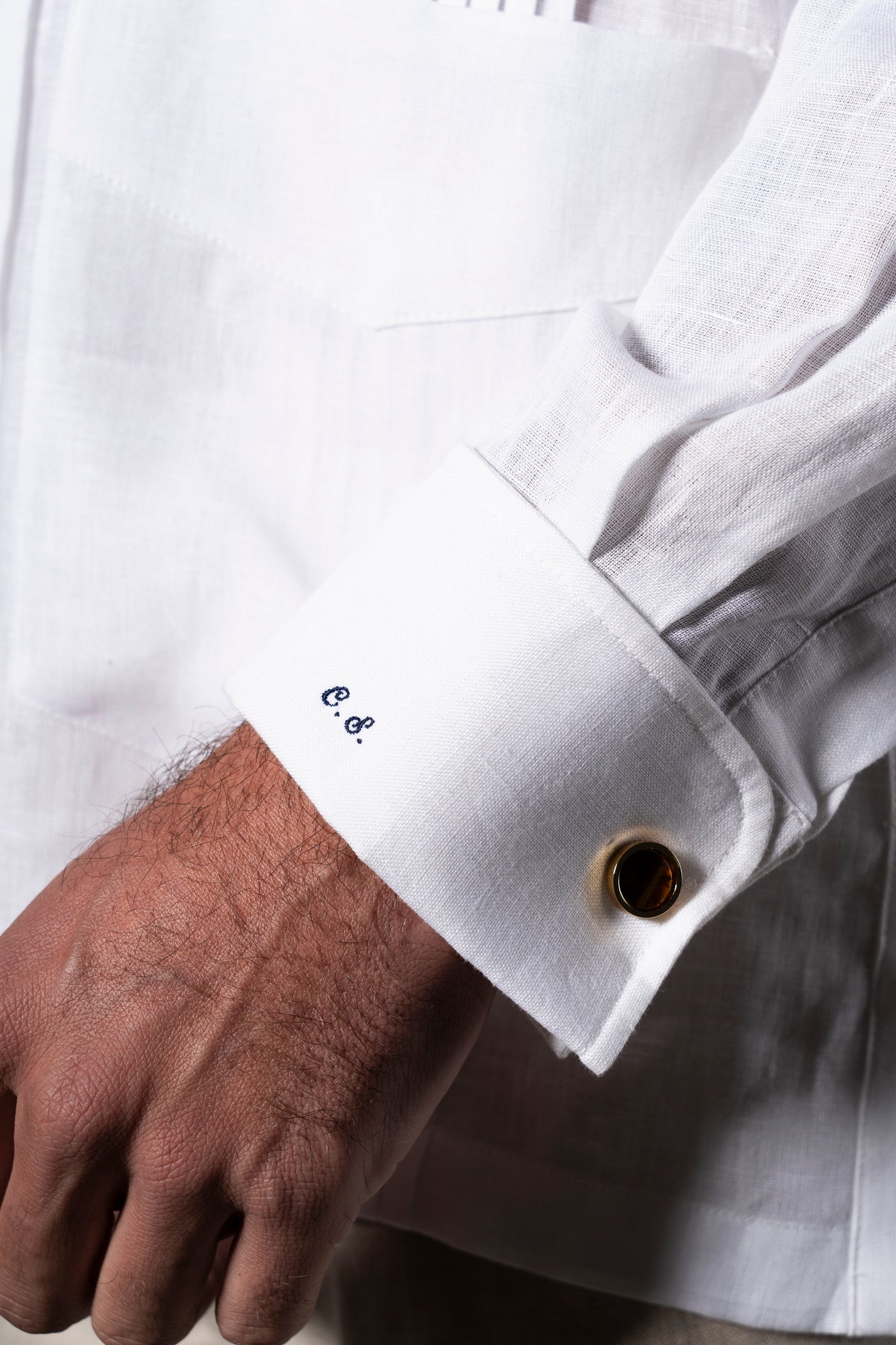 White Ceremony Guayabera Shirt - Camisa BUND