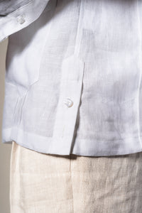 White Ceremony Guayabera Shirt - Camisa BUND