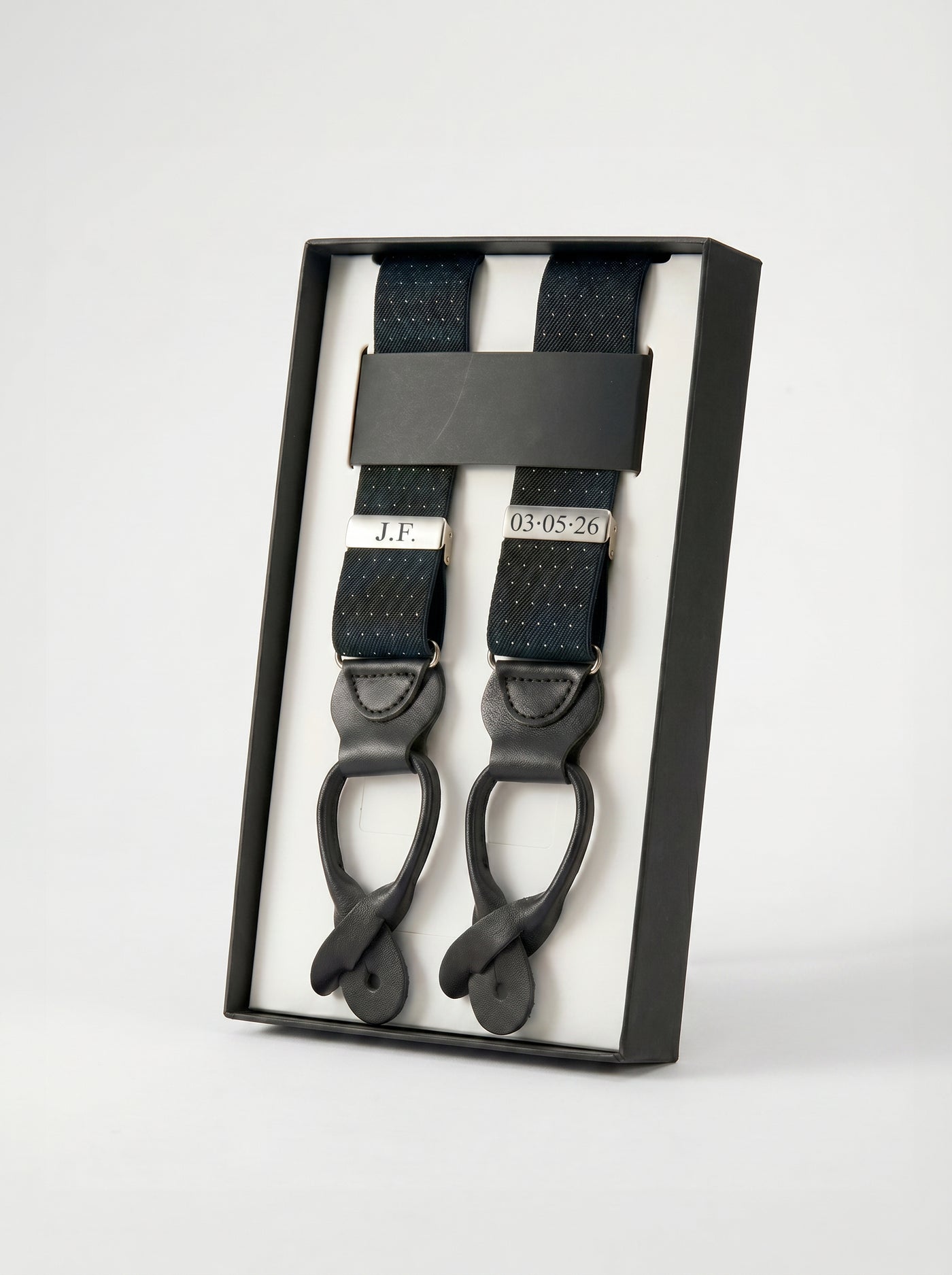 Black Microdot Suspenders