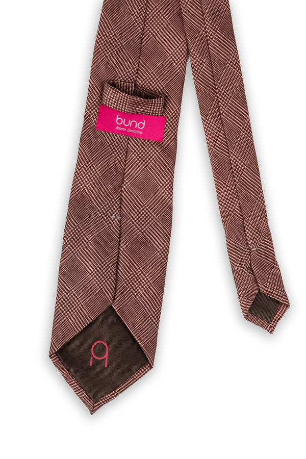 Corbata Príncipe de Gales Marrón