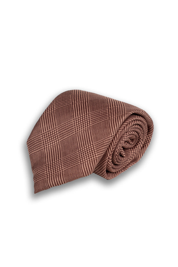 Corbata Príncipe de Gales Marrón