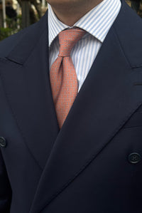 Microflowers Light Orange Tie