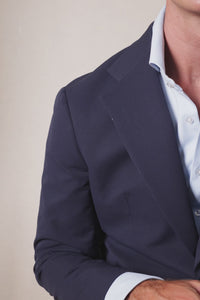 Plain Technical Dark Navy Soft Suit