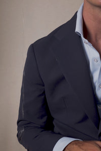 Plain Technical Dark Navy Soft Suit