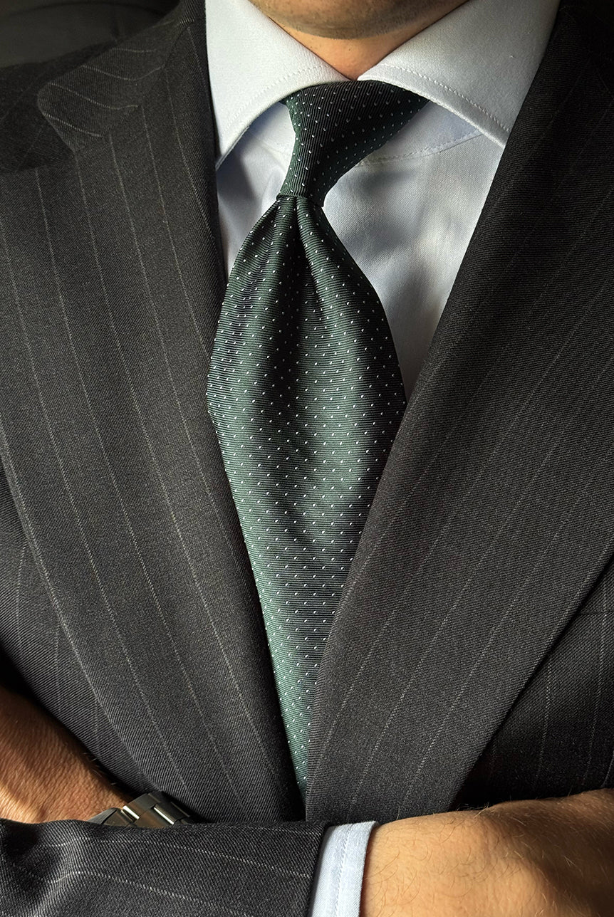 Navy Polka Dot Tie